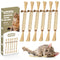 Tocirelo Silvervine Sticks Cat Toys - 6Pack Natural Cat Chew Toy Teeth Cleaning, Matatabi Dental Care Kitten Treat, Catnip Cat Teething Toys, Catmint