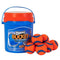 Chuckit! Ultra Ball Dog Toy with Chuckit! Cleaning Bucket, Bouncy Fetch Pet Toys For Dogs 20-60 lbs, Interactive Dog Toys, Durable Rubber, Size Medium, 2.5-inch Diameter, 8-Pack of Balls