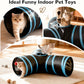 Tempcore Pet Cat Tunnel Tube Cat Toys 3 Way Collapsible, Tunnels for Indoor Cats，Kitty Bored Peek Hole Toy Ball Cat, Puppy, Kitty, Kitten, Rabbit