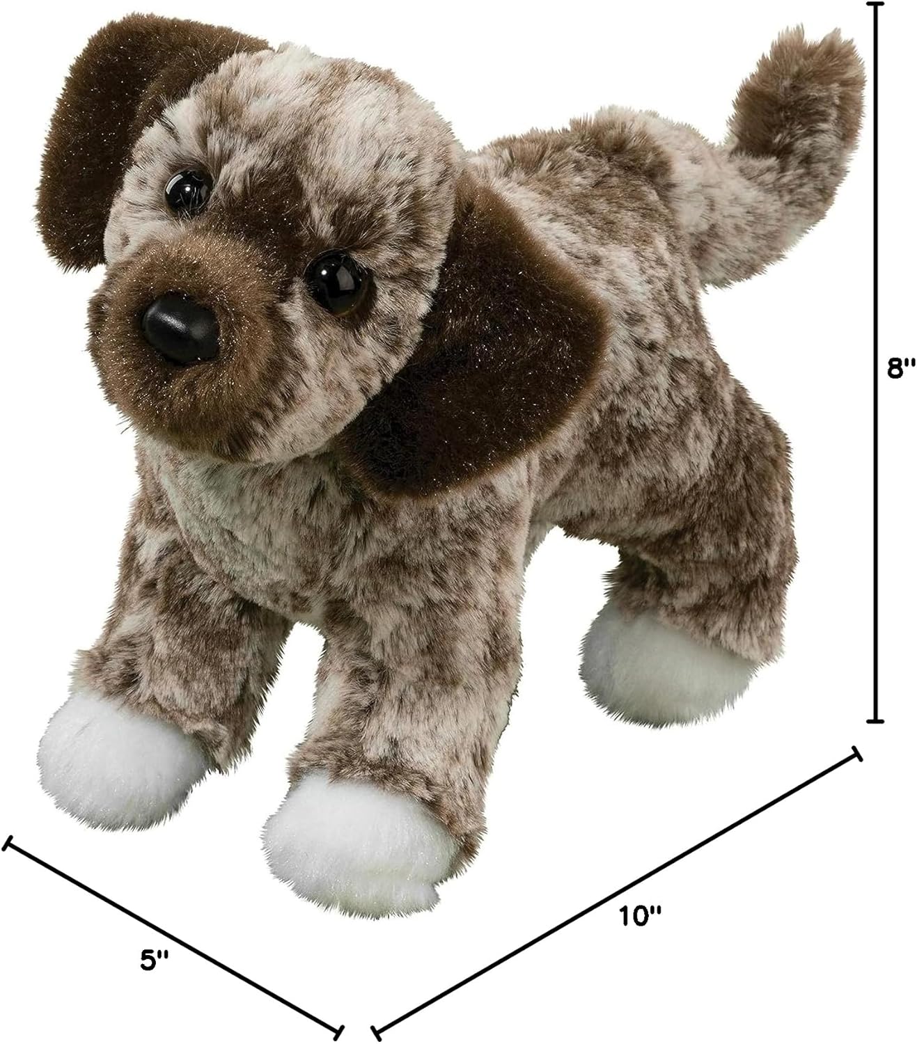 Douglas Spud Mixed Breed Mutt Dog Plush Stuffed Animal | 8 Inch Long