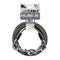 BV Dog Tie Out Cable 25 Feet - Heavy Duty Dog Lead Up to 250 Pounds - Reflective & Rust-Free with Quick Release Swivel Clips & 360° Rotating Clasp