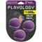 Playology Dog Toys | Squeaky Chew Ball for Dogs, Value 3-Pack | Bacon Scented Small Dog Balls | Bouncy Floating Chew Toys for Fetch