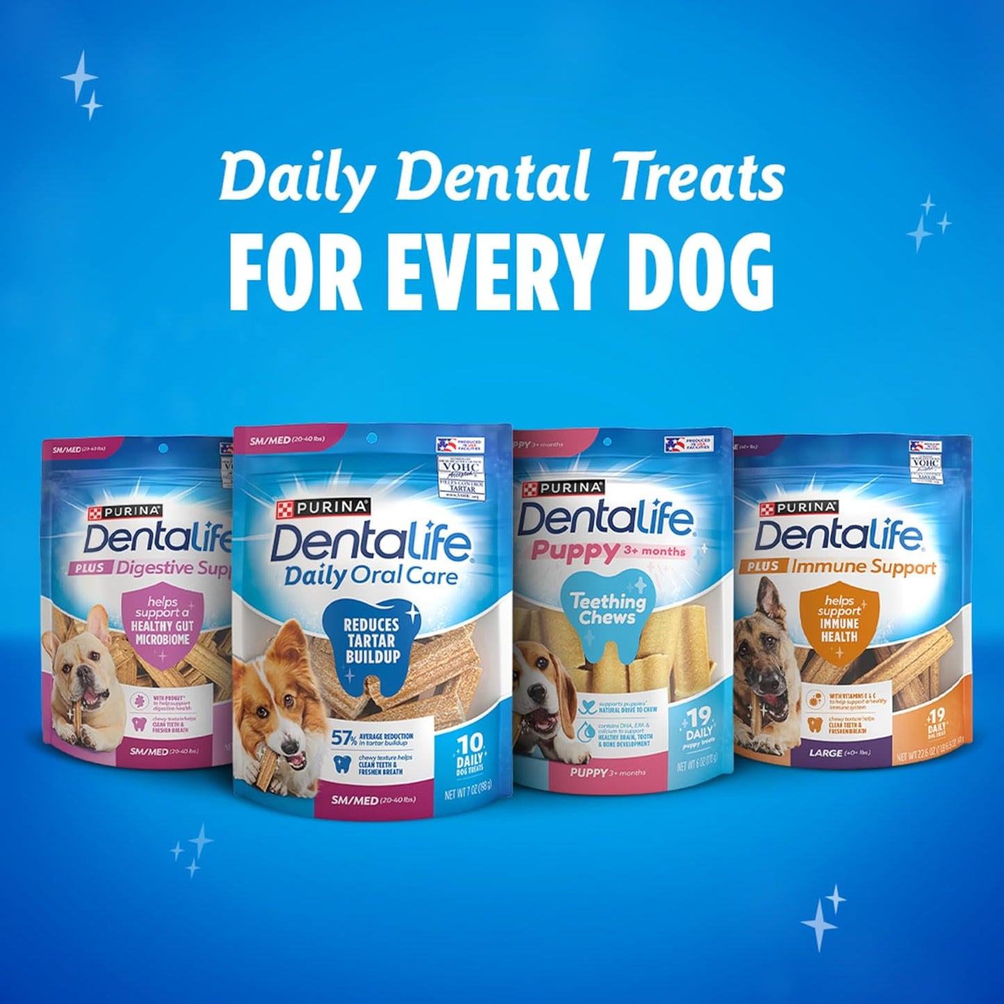 DentaLife Daily Oral Care Dog Treats for Small Dogs 5-20 lbs., Chewy Dental Treat to Freshen Breath and Fight Tartar, Chicken Flavor, 17.1 oz., 58 Chews - 58 ct. Pouch