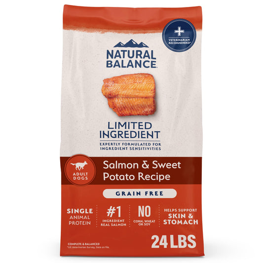 Natural Balance Limited Ingredient Adult Dry Dog Food - Balanced Nutrition for Adult Dogs - Grain-Free, Soy-Free Recipe - Limited Ingredient Formula