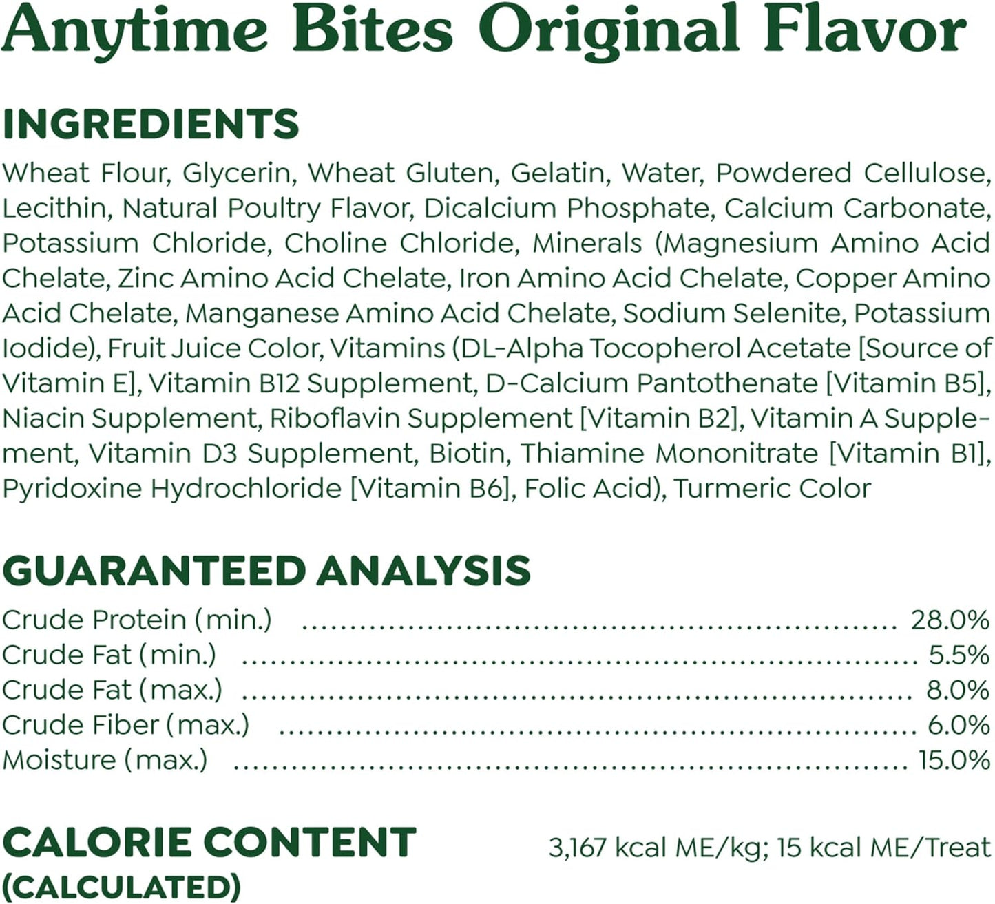 Greenies Anytime Bites Dog Treats, Original Flavor, 24 oz. Bag