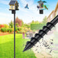 Heavy Duty Bird Feeder Pole - 109 Inch Adjustable 1 Inch Metal Bird House Pole with 14” Deep Auger Base | Outdoor Mount Kit for Bluebird Houses, Hummingbird Feeders, Smart Bird Feeder with Camera