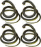 Fake Snake Soft Rubber Snake Toy, 4 Pieces Realistic Plastic Snakes for Garden to Keep Birds Away, Novelty Toys for Playing Jokes Prank Stuff Props for Halloween April Fools Party Favor