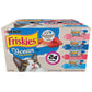 Purina Friskies Ocean Favorites Wet Cat Food Pate and Meaty Bits Variety Pack With Salmon and Tuna - (Pack of 24) 5.5 oz. Cans