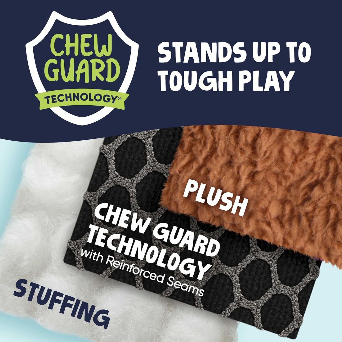 goDog Checkers Just for Me Dinos Bruto Squeaky Plush Dog Toy, Chew Guard Technology - Purple, Mini