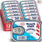 Beach Cliff Sardines in Water, 3.75 oz Can (Pack of 12) - Wild Caught Sardines - 12g Protein per Serving - Gluten Free, Keto Friendly