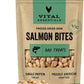 Vital Essentials Salmon Bites Dog Treats, 2.5 oz | Freeze-Dried Raw | Single Protein | Premium Quality High Protein Training Treats | Grain Free, Gluten Free, Filler Free
