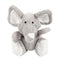 goDog Checkers Elephant Tough Plush Toy with Chew Guard Technology, Durable Checkered Fabric & Squeaker for Active Play, Gray, Large