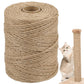 Natural Sisal Rope for Cat Scratcher, 1/4 Inch x 164 Feet Cat Rope, Heavy Duty Sisal Twine for Cats Scratching Post Replacement, and Crafts Gardening Home Decorating