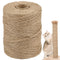 Natural Sisal Rope for Cat Scratcher, 1/4 Inch x 164 Feet Cat Rope, Heavy Duty Sisal Twine for Cats Scratching Post Replacement, and Crafts Gardening Home Decorating