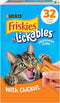 Purina Friskies Lil’ Lickables with Chicken Lickable Cat Treats - 16 oz (Pack of 32)
