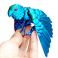 3D Printed Parrot Fidget Toys,Bird with Flexible Wing,Threedee Printing Animals Stuff,Home Office Decor Skeleton Dragon,Festival Gifts Action Figures,3-D Prints Little Live Pets (Colorful)