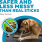Pupstages by Petstages Dogwood Calming Dog Chew Toy – Real-Wood Blend, Moderate Chewers, Medium, 7.5", 2-Pack (Natural & Hemp Flavors)