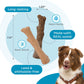 Pupstages by Petstages Dogwood Calming Dog Chew Toy – Real-Wood Blend, Moderate Chewers, Medium, 7.5", 2-Pack (Natural & Hemp Flavors)