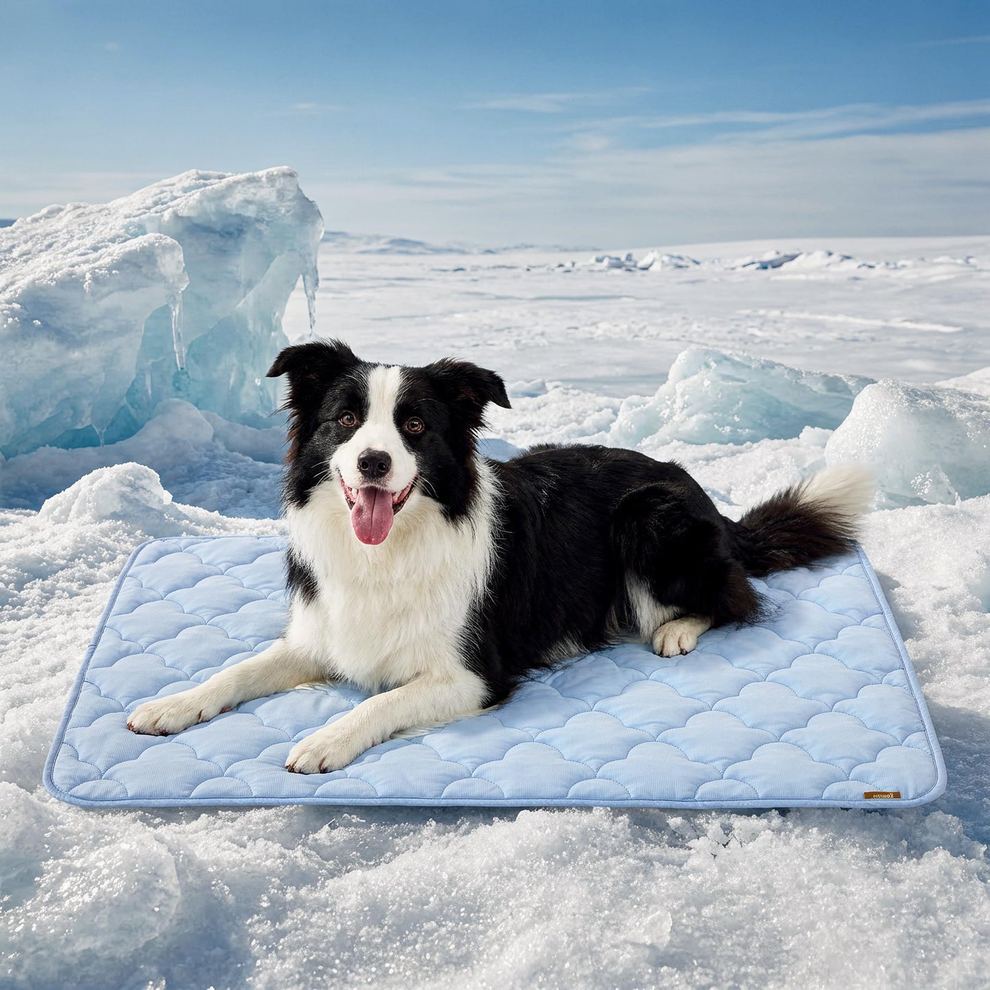 ZOMISIA Dog Cooling Mat for Extra Large Dogs, Q-Max>0.5 Thin Breathable Crate Pad for Pet, Portable Washable Kennel Pad for Summer Outdoor, 41x27
