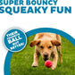 Outward Hound Squeaker Ballz – Squeaky Tennis Balls for Dogs Under 50 lbs, Interactive Dog Toy for Fetch & Training, Medium (2.5"), 4‑Pack