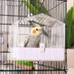 Colorday Bird Bath for Cage, Parrot Bath for Small to Medium Birds, Cockatiels, Parakeets, Budgie, Quaker, Conure, Lovebirds, Finches(6.7X6.7X7.74 inch)