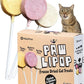 MalsiPree Cat Lollipop Treats - Interactive Cat Toy & Freeze Dried Cat Treats - Fun Suckers & Pops - Healthy Cat Birthday Treats, Cake Alternative & Snack - Food Toppers Chicken & Pumpkin, 18 Pack
