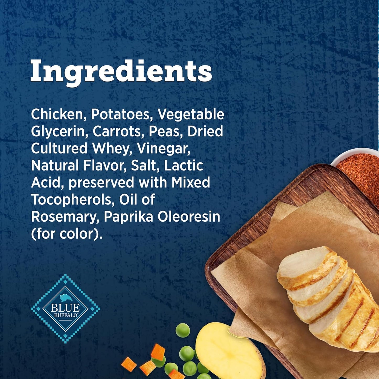 Blue Buffalo True Chews Dog Treats Made in the USA with Natural Ingredients Chicken Pot Pie