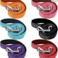 6 Pieces Dog Leash Bulk for Medium and Large Dog, Heavy Duty Nylon Pack Dogs Leashes Padded Handle Double Sided Reflective Puppy Collar for Walking