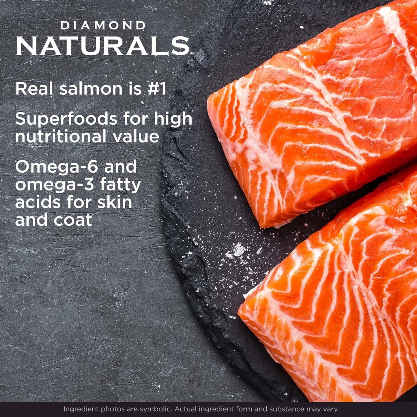 Diamond Skin & Coat Real Meat Recipe Dry Dog Food with Wild Caught Salmon 30 Pound (Pack of 1)