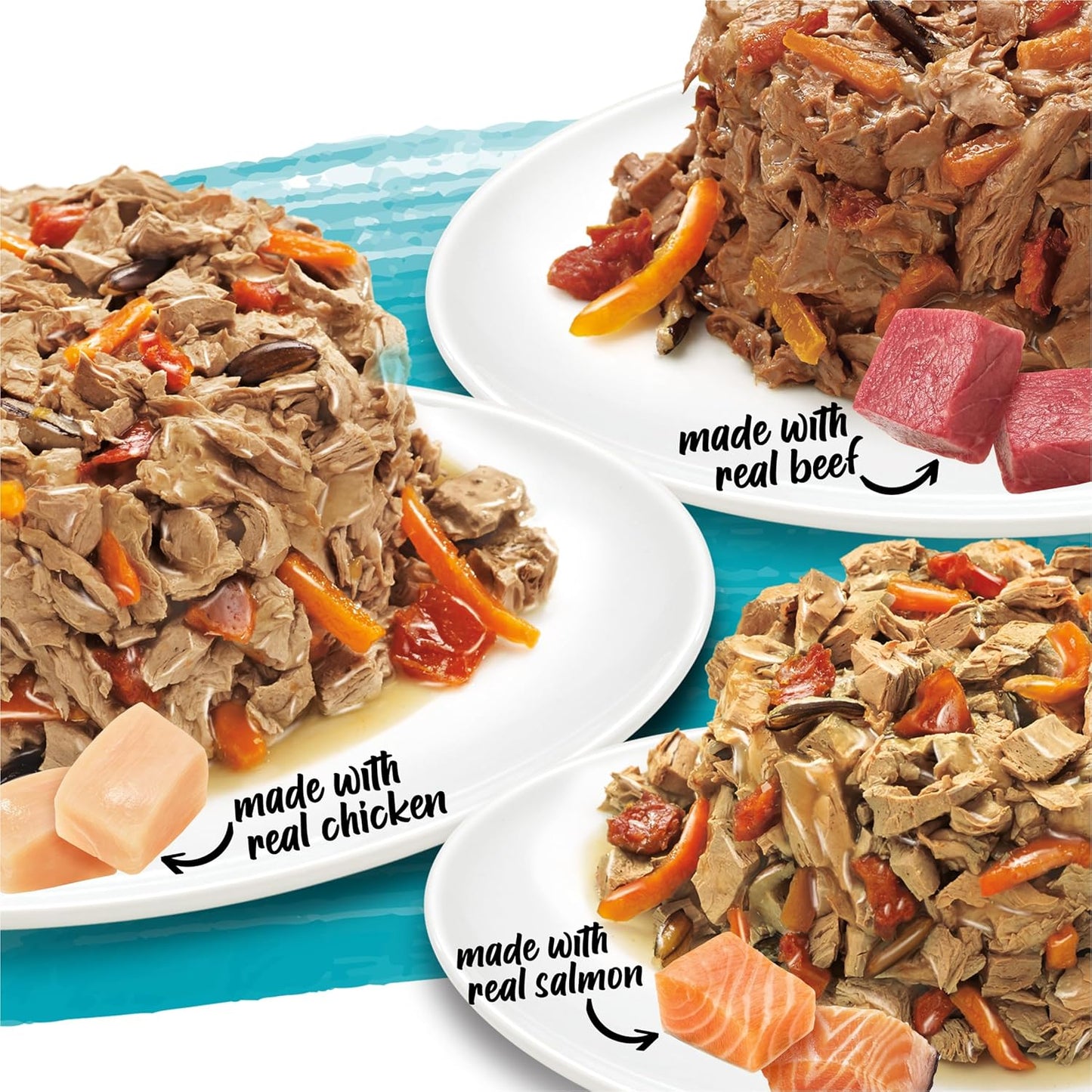 Beneful Purina Small Breed Wet Dog Food Variety Pack, IncrediBites With Real Beef, Chicken and Salmon - (Pack of 30) 3 Oz. Cans