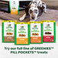 Greenies Pill Pockets for Dogs, Large Size Soft Dog Treats, Peanut Butter Flavor, 15.8 oz. Pouch