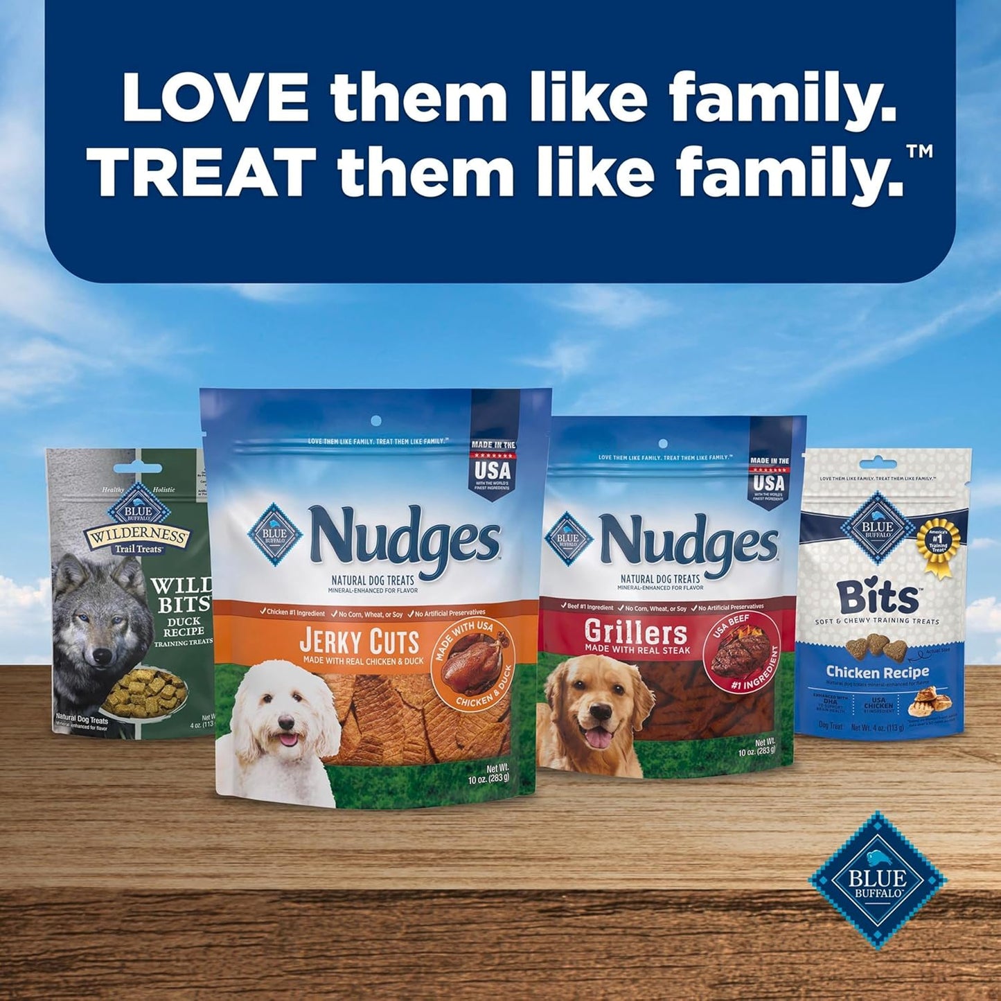 Blue Buffalo Nudges Jerky Cuts Natural Dog Treats Chicken