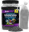 Premium Activated Carbon, Aquarium Carbon for Fish Tank Filter, Aquarium Filter Media, Granulated Charcoal for Fish Tanks, Activated Charcoal Bulk (3 lbs with Fine Mesh Bag)