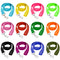 12 Pcs Dog Leashes for Small Medium Large Dogs, 6FT Lead Short Dog Leash with Swivel Hook for Walking, Training, Hiking, Rescues, Grooming, Shelter
